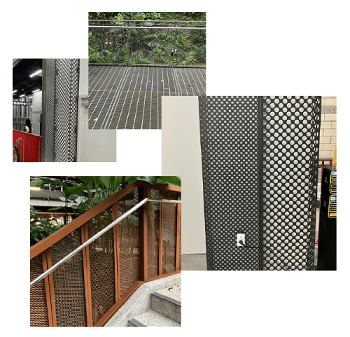 a gallery of expanded metal mesh