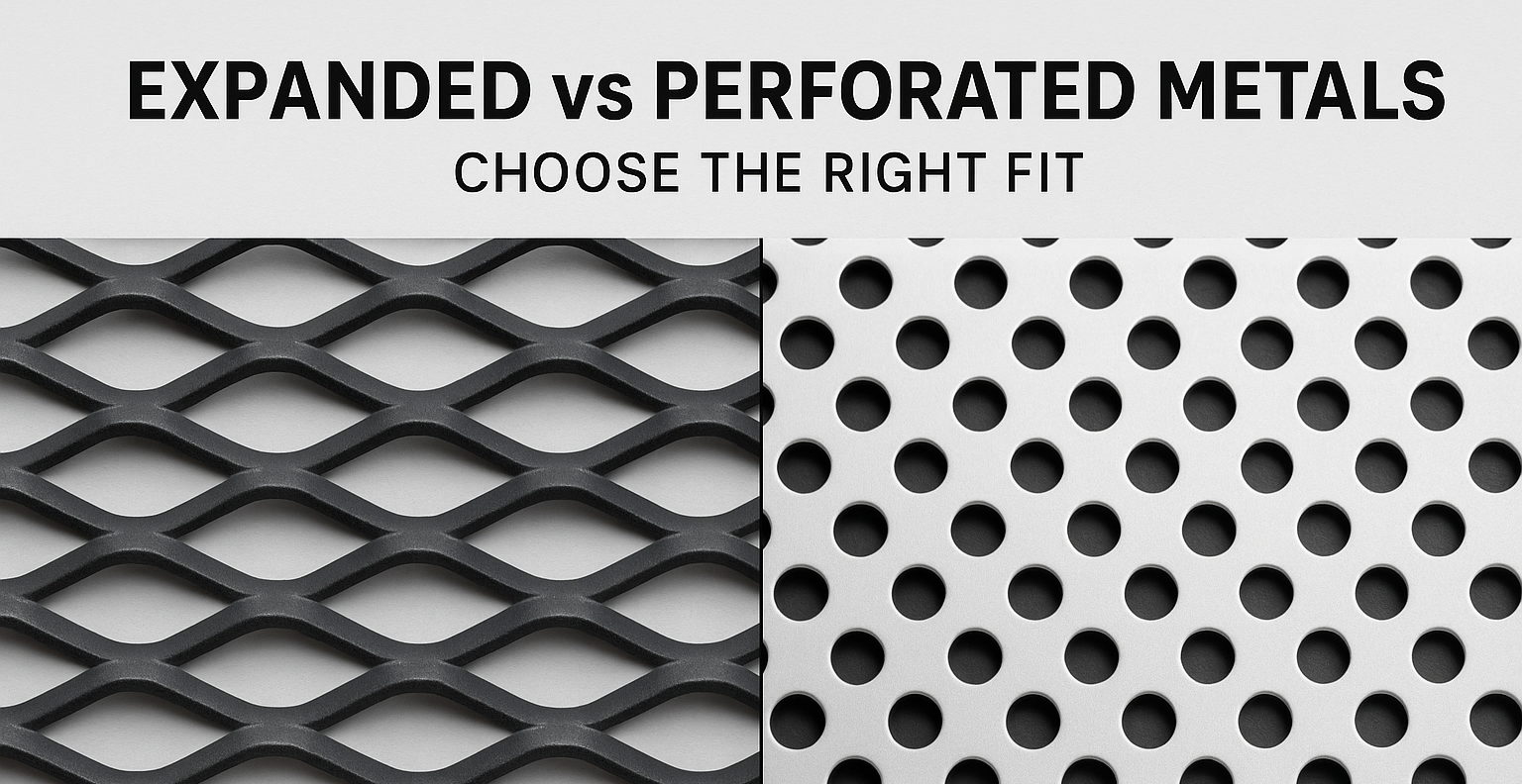 Expanded Metals vs Perforated Metals: Which is Right for Your Project?