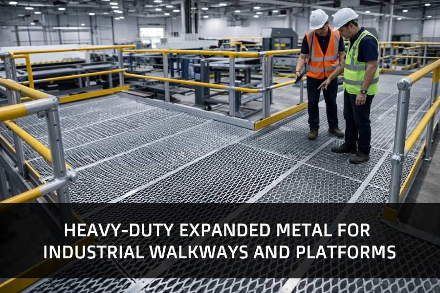 Heavy-Duty Expanded Metal for Industrial Walkways and Platforms